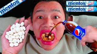 How to Mouth EXPERIMENT: Coca Cola, Fanta, Pepsi, Sprite and mouth vs Mentos in Big Underground