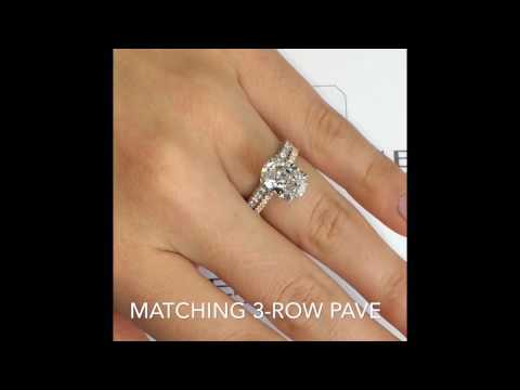3 ct Oval Daimond Two-Tone Ring