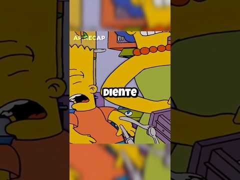 Bart pierde un diente en Los Simpson #lossimpson