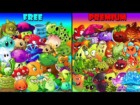 TEAM FREE vs PREMIUM Level 1 Battlez - Who Will Win? - Pvz 2 Team Plant vs Team Plant