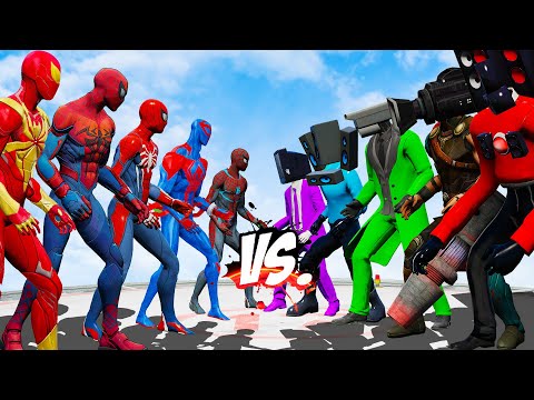 WHO WILL WIN? TEAM SPIKIDI vs TEAM SPIDERMAN (5v5 MATCH)