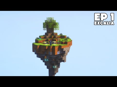 Début d'aventure sur mon Incroyable Skyblock ! - Episode 1 Excalia