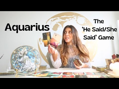 Aquarius - ❤️‍🔥The 'HE SAID/ SHE SAID' ❤️‍🔥Game - December 2024 Tarot Reading