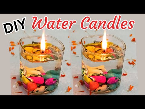 दिवाली पर बनाएं घंटो जलने वाला Water candle | Floating Candle | water candle making at home #diwali