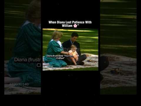 Diana lost patience and suddenly dropped William into Prince Charles’s lap #princesselizabeth #diana
