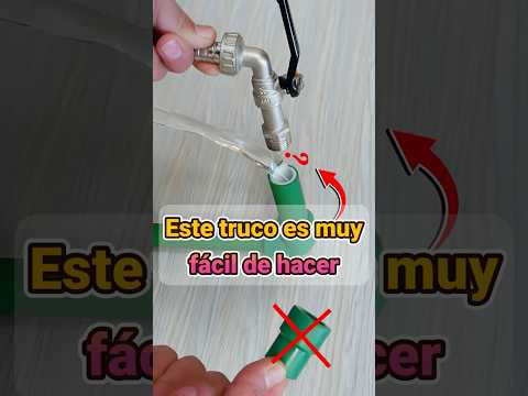 Este truco es muy fácil de hacer, pero por qué nadie lo usa. #plomeria #casa #amigos