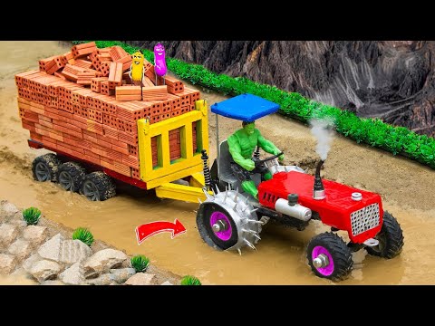 diy tractor pulls muddy brick truck for truck safety science project