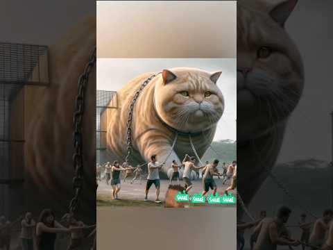 Big Cat Attack in the man and very fat is a cat
