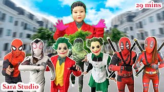 Spiderman Và Đồng Đội Đối Mặt Với Những Thử Thách Kinh Hoàng Trong Squid Game🦹‍♂️🌟