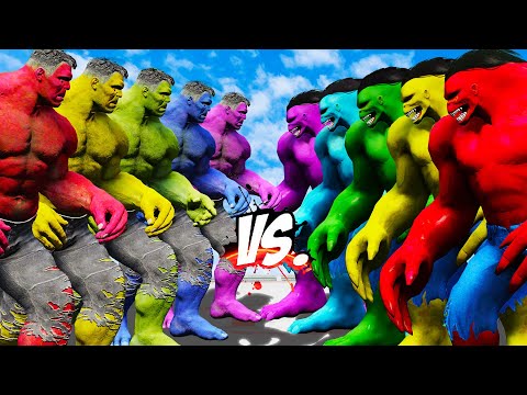 TEAM BIG HULK COLOR VS TEAM HULK 2099 COLOR - HULK BATTLE - EPIC SUPERHEROES WAR