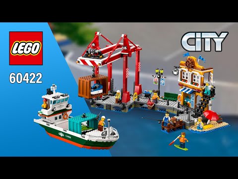 LEGO City Seaside Harbor with Cargo Ship (60422)[1226 pcs] Review @TopBrickBuilderReviews