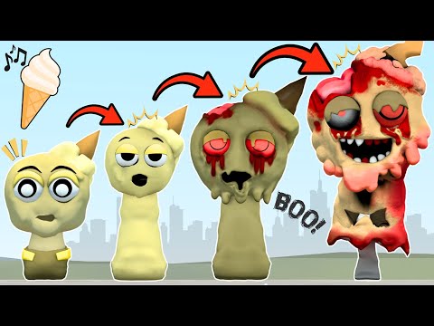 HOW TO MAKE EVOLUTION OF SPRUNKI OC CREAMY ICE CREAM In Garry's Mod