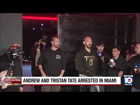 Social media influencers Andrew and Tristan Tate arrested in Miami