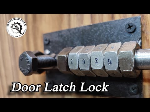 Handmade Door Latch with Nut and Bolt