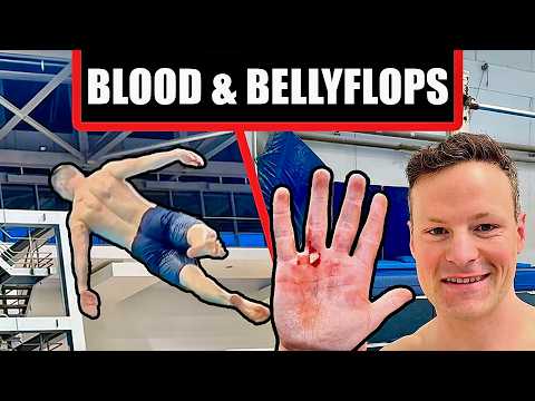 Bloody Hands and Bellyflops! 😱 I tried to lern new Moves! PARKOUR Lifestyle Vlog