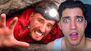 Mr Beast casi no sale de esta cueva
