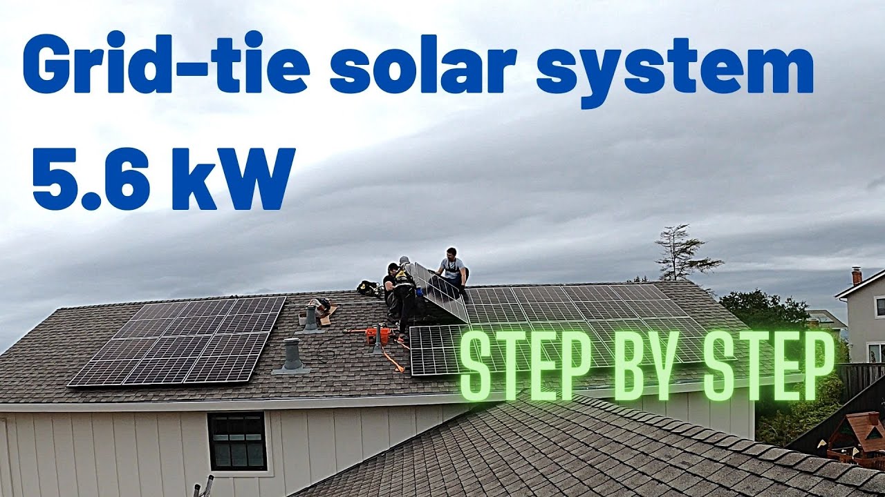 Installing 5.6kW Grid-tie Solar System. Step by step.