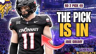 Another DRAFT SURPRISE: The Minnesota Vikings SELECT LB Jake Golday in Round 2!