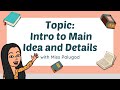 Identifying Topics in Reading Comprehension