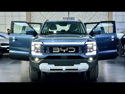 New BYD Shark PHEV ( 2024 ) - First Pickup Truck EV | Atlantis Gray Color