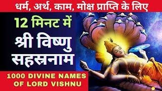 Vishnu Sahasranama in 12 Minutes I विष्णु सहस्रनाम I दिव्य अनुभव करो, आनंद अनुभव करो
