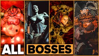 Doom 3 + Both Expansions - All Bosses (No Damage, Hard Difficulty)