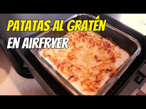 Patatas al Graten en freidora de aire o Airfryer @recetasdecocina @deuvasaperas