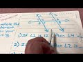 Transversal and Angle Relationships