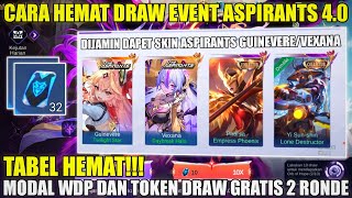 CARA HEMAT DRAW SKIN ASPIRANTS GUINEVERE & VEXANA MOBILE LEGENDS! MODAL WDP + TOKEN GRATIS 2 RONDE
