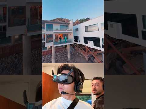 Flying Drone into $9M Beach House 😳  #fpvdrone #behindthescenes