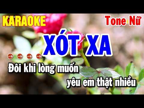 Karaoke Xót Xa Tone Nữ Nhạc Sống Chuẩn 2025 Dễ Hát | Thanh Hải