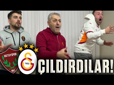 BABAM ÇILGINA DÖNDÜ GALATASARAYLILAR HATAY MAÇINI İZLİYOR | Hatayspor 1-1 Galatasaray