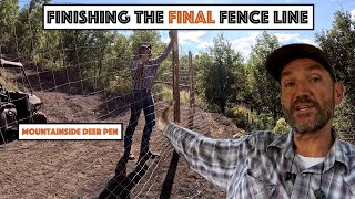 #812 - Extreme High Winds, Broken Trees, Finishing The Final Fence line...
