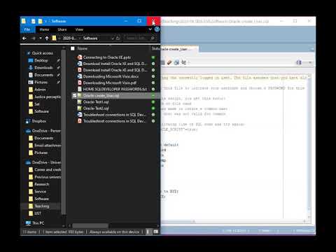 Oracle XE SQL Developer Tutorial