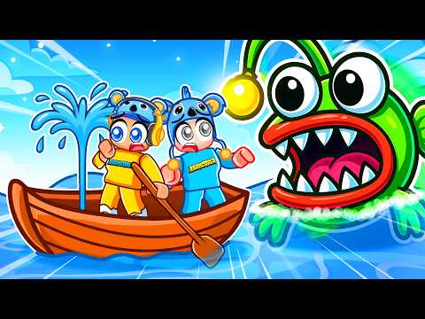 FUGA do MONSTRO MARINHO de Barco no Roblox (parte 1) - Brancoala Games