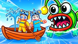 FUGA do MONSTRO MARINHO de Barco no Roblox (parte 1) - Brancoala Games