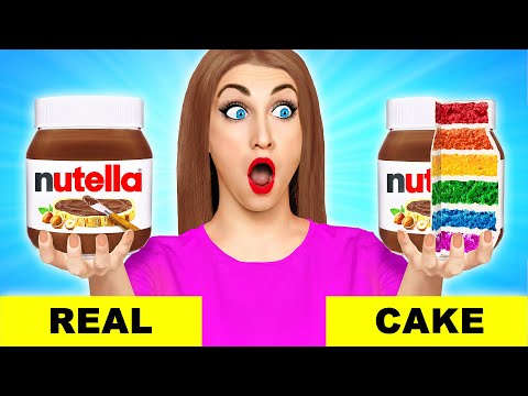 Desafío De Pastel vs. Comida Real #3 | ¡Pasteles que parecen cosas cotidianas por Multi Do Challenge
