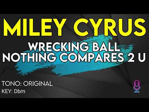 Miley Cyrus - Wrecking Ball X Nothing Compares 2 U - Karaoke Instrumental