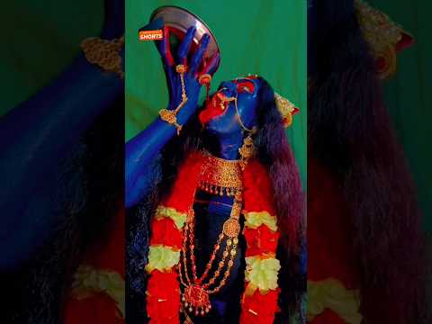 mahakali makeup at home || very esay kali ma makeup process || kali ma makeup #viral #kali  #shorts
