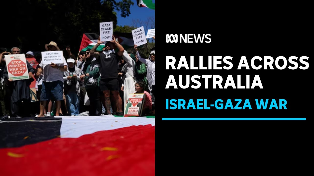 Thousands turn out for pro-Palestinian rallies across Australia