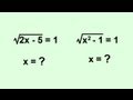 Radical Equations and Their Solutions