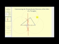 Constructing Perpendicular Bisectors in Triangles
