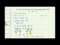 Factoring Quadratic Equations and Solutions