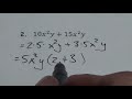Factoring Techniques and Concepts