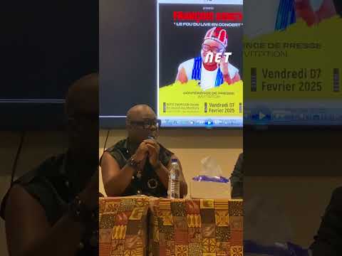 Lors de la conférence annonçant son concert, François Kency rend hommage à Clotilde Drogba