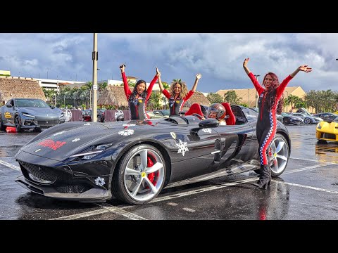 $250M Most Expensive SUPERCARS FLY BY - SIAN, CHIRON, LaFerrari, PAGANI - Exotic Car Toy Rally