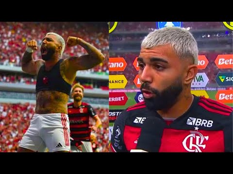 GABIGOL FALA APÓS GOL E VITÓRIA DO FLAMENGO #futebol #flamengo