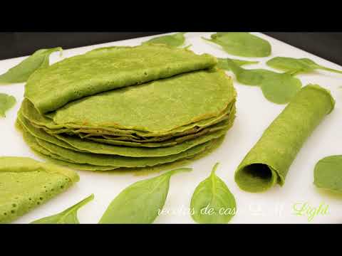 Crepes de Espinacas  ¡La Receta Perfecta Para Disfrutar con la Familia