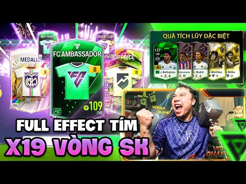 Vodka Quang | Đêm muộn tung tóe effect mở thẻ Tím với 19 vòng +8 Top giá FCA cùng click x10 25VB +8