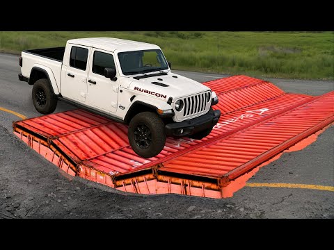 Cars vs Upside Down Speed Bumps Challenge #16 in BeamNG Drive!